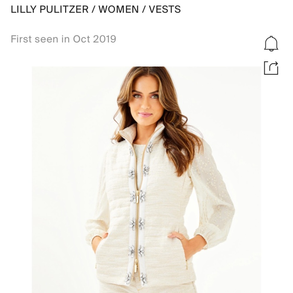 Lilly Pulitzer novella vest ISO